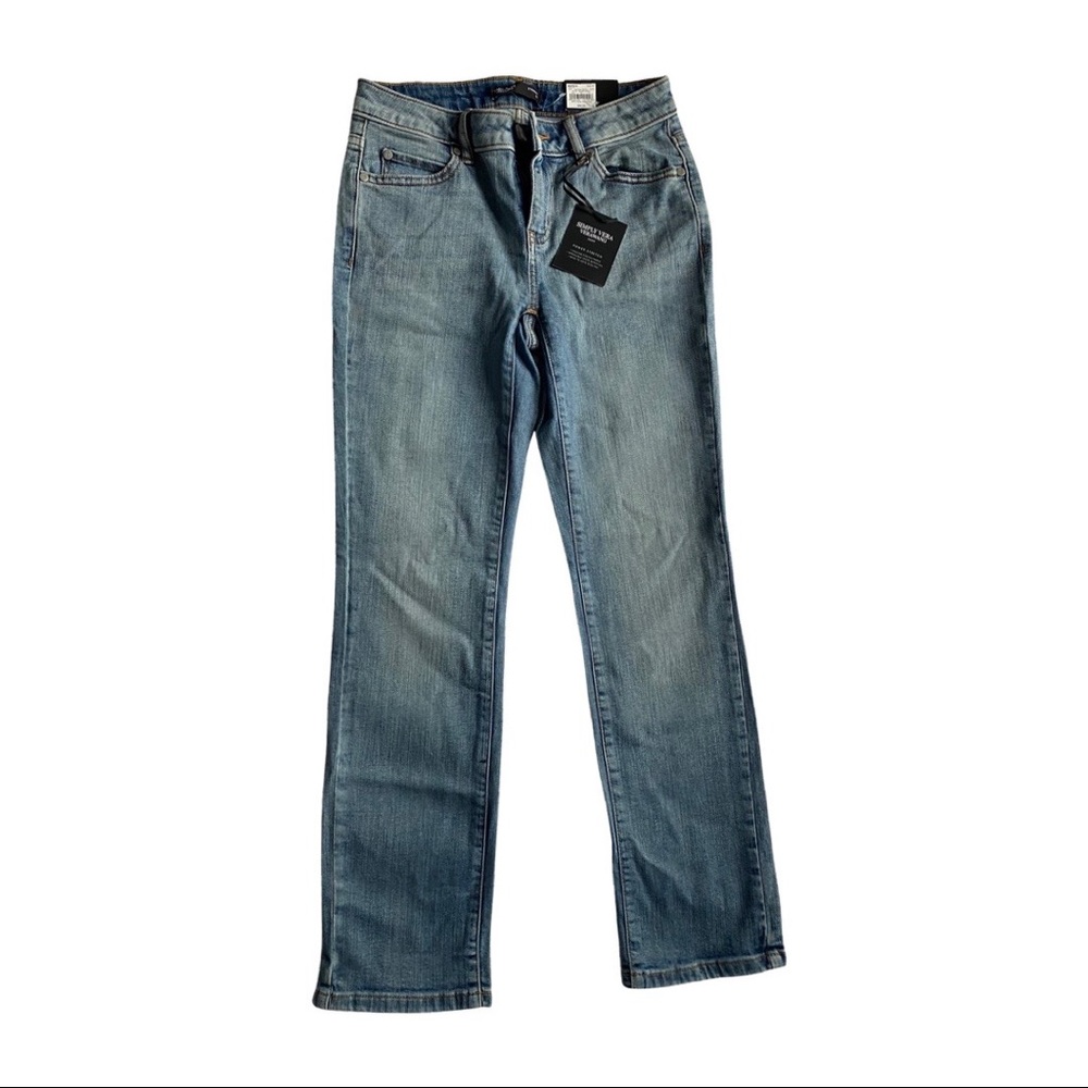 SIMPLY VERA  Vera Wang Womens stright Mid Rise denim size 0S